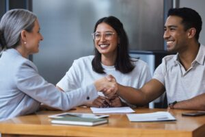 Mortgage Banker Shaking Hands