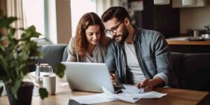 young couple looking at maryland mortgage lenders